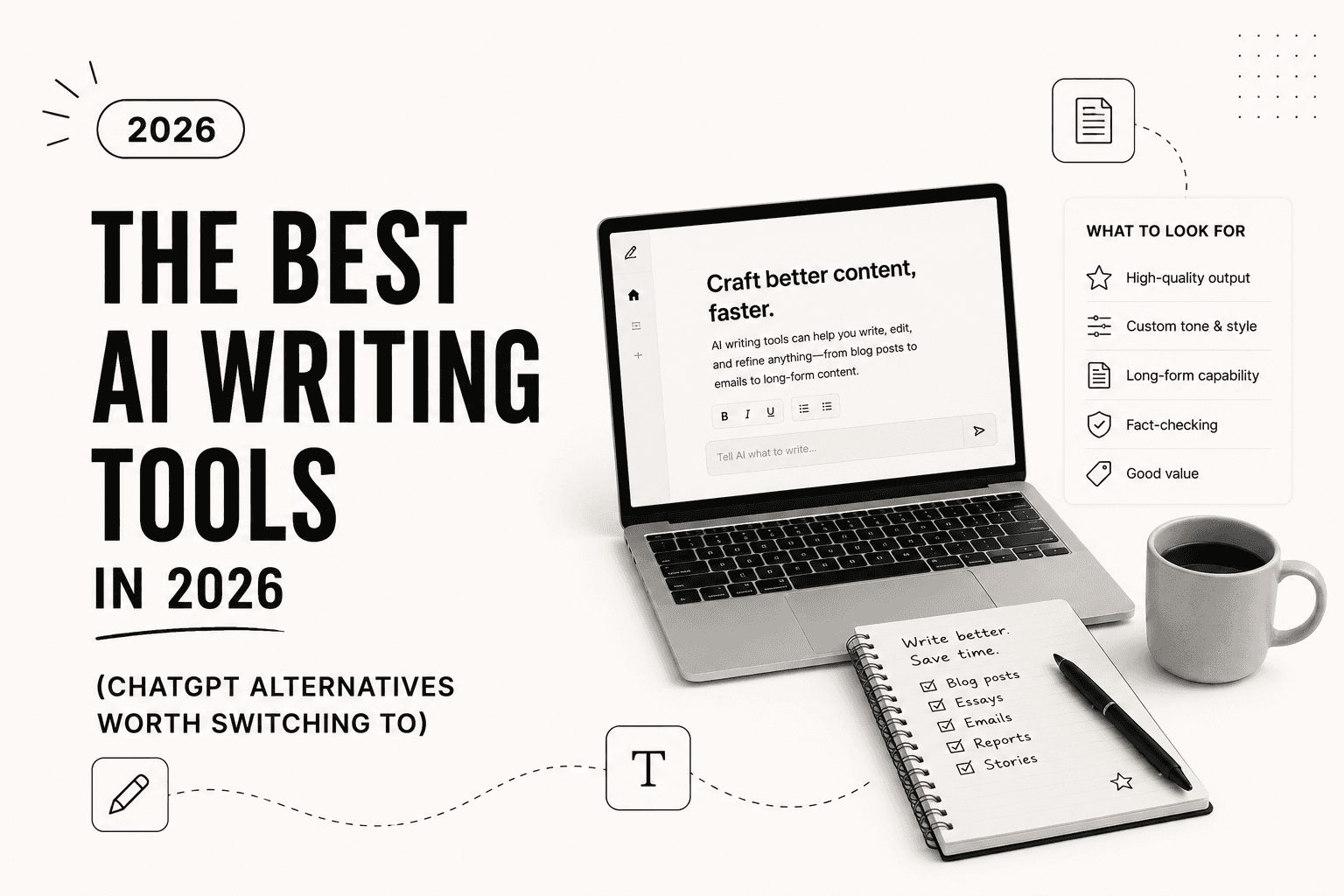 The best AI writing tools in 2026 (ChatGPT alternatives worth switching to)